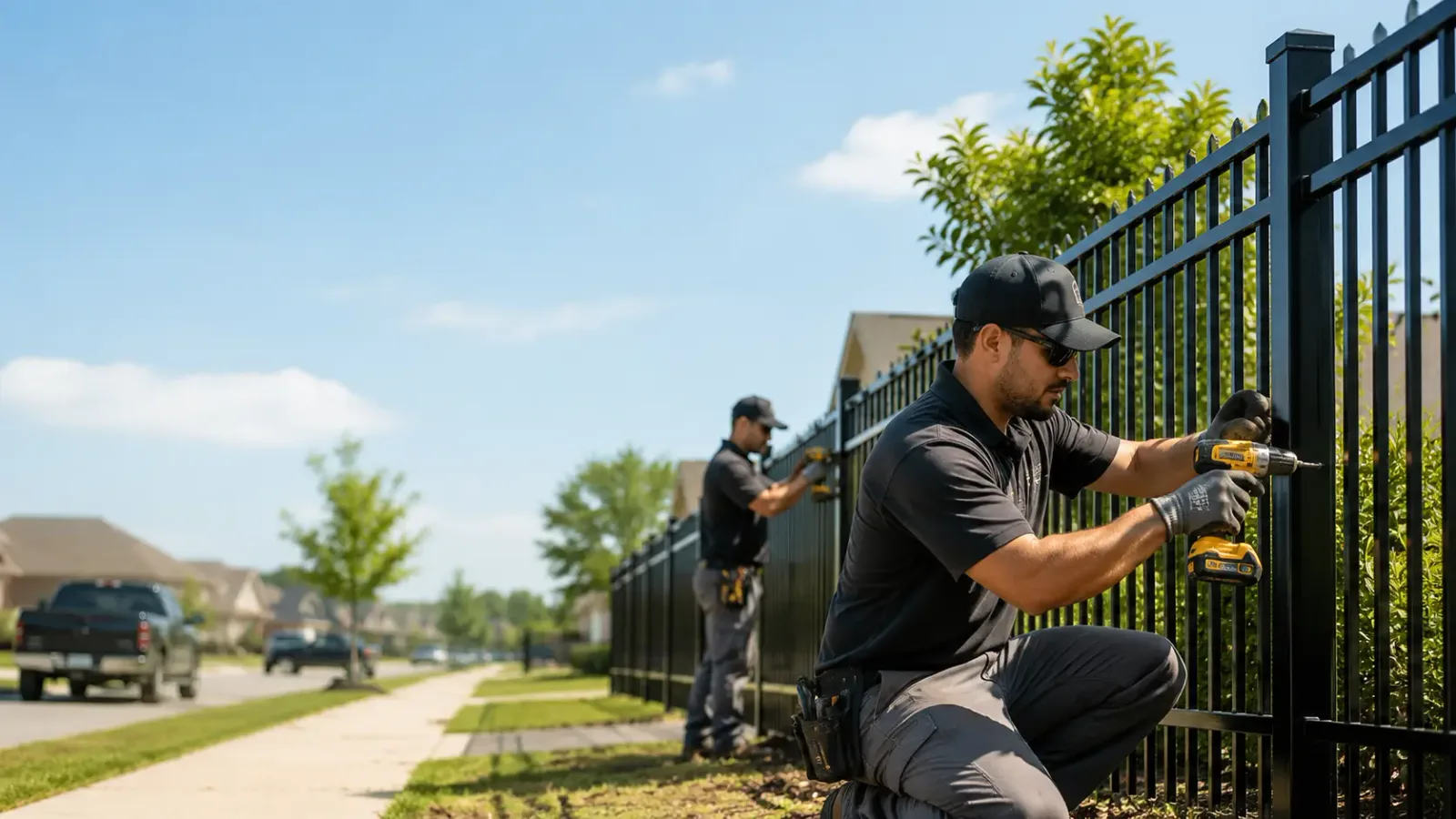 Metal Fence Installation in West Bend, IA